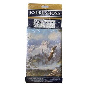 Expressions Pre-Pasted Wall Border With Bald Eagle & Mountain Scene 5 Yards x 2